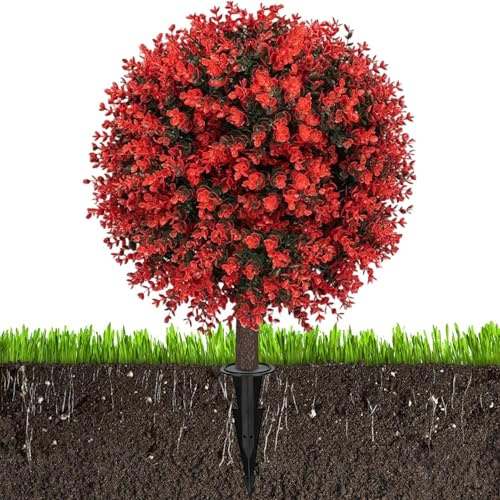 Seto de Artificial | Cipres de Pared con Estacas de Sujecion - Árboles Artificiales para Exterior Topiaria Falsa | para Jardin Terraza Balcon Senderos Paisajismo y Decoracion del Hogar Oficina Hotel