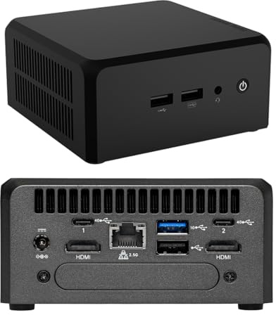 Baiying NUC 13 Pro Mini PC Desktop Computer/HTPC 13th Gen. Intel Core i7-1360P, 12 Cores (4P + 8E), 16 Threads, WiFi 6, Bluetooth 5.3 (Barebone)