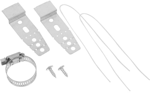 Ciieeo Kit di Montaggio per Lavastoviglie Staffe Regolabili in Metallo Argento, Design Ammortizzante per Installazione Cucina Facile e Resistente