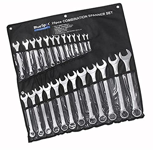 Blue Spot Tools 04131 6 – 32 mm krom skåpnyckelset – silver (25-delar)