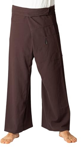 PANASIAM Fisherman Pants Unicolor, Brown, L