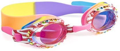 Bling 2O Girls Swim Goggles for Kids – Pink Zebra Design, Anti-Fog UV Protection Lenses, Adjustable Strap, Leakproof Comfortable Fit for Pool, Beach, Swim Lessons & Vacation, Ages 3+