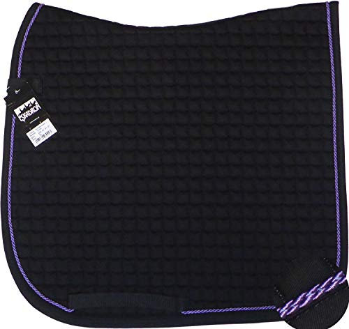 Eskadron Cotton Schabracke Black, Einer Kordel in lila, Form:Springen