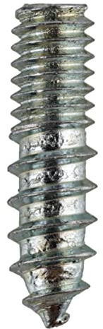 #8-32 x 5/8 Zinc Plated Hanger Bolts - Self-Tapping Breadboard Screws - Pack of 10 - Double Ended Screws for Cabinet Knobs - SV1-Z