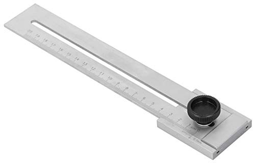 Fafeicy Gleitlinienlineal, paralleles Lineal aus Kohlenstoffstahl, präzise Markierungslehre zum Markieren der mechanischen Holzbearbeitungsindustrie (200/250/300mm optional)(200mm), Anreißlehre