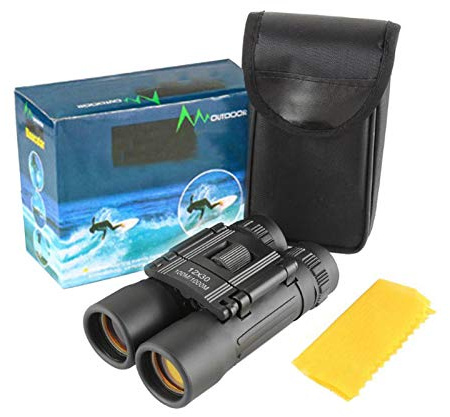 TARTIERY Mini-Fernglas Kompaktes Fernglas Leicht Vogelbeobachtung Feilenbrille Fernglas Für Konzerte Shows Kleines Fernglas Faltbares Fernglas Für Reisen Wandern Outdoor Sport 12x30