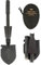 XFLYP Multifunzionale Vanga Pieghevole, Pala da Giardino Portatile con Borsa, Ideale per Campeggio, Trekking, Saccopelismo, Giardinaggio, Sopravvivenza, Pesca (Nero)
