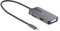 StarTech.com Adaptador de Vídeo USB C, Adaptador USB Tipo C a HDMI VGA DVI hasta 4K 60Hz, Adaptador de Pantalla Multipuertos, Compatible con Thunderbolt 3/4, Adaptador de Viajes (118-USBC-HDMI-VGADVI)