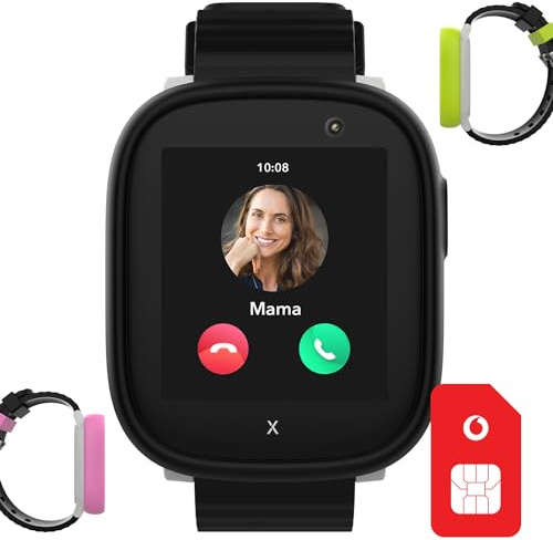 Xplora X6 Play Smartwatch für Kinder mit Vodafone-SIM | 50€ Amazon-Gutschein nach SIM-Registrierung | GPS-Tracker, SOS-Knopf, Anrufe, Kamera | Kidswatch mit Eltern-App