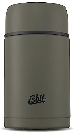 Esbit Contenitore termico classico, per alimenti, 1000 ml, in verde oliva, in acciaio inox, per alimenti caldi e freddi