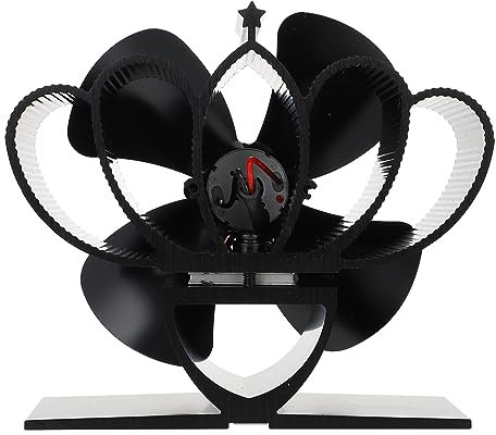 LIFKOME Ofenventilator Aus Metall Mit Wärmeantrieb Für Geräuschlose Warmluftzirkulation Keine Batterien Erforderlich
