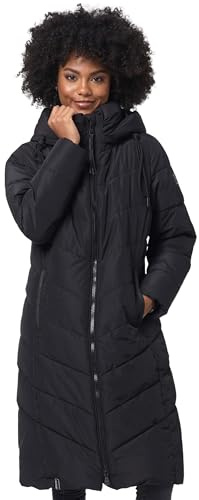 Navahoo Damen Winterjacke lang Stepp Winter Jacke gesteppt Kapuze B982
