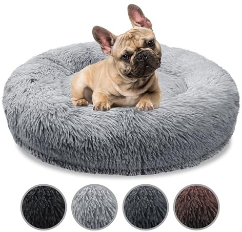 bluzelle Orthopädisches Hundebett für Mittelgroße Hunde, Hellgrau, S-70 cm
