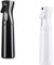 Basetousual 2 botellas pulverizadoras para el pelo, botella de agua para el cabello, pulverizador continuo ultrafino, para peluquería, peluquería, peluquería, 300 ml, color negro y blanco