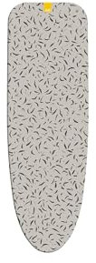 Joseph Joseph Bügeltischbezug 135 x 45cm, Baumwolle mit wattierte Filzunterlage, kompatibel mit Glide Max, Beige/Schwarz