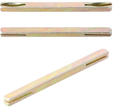 dentedeleao Vierkantstift 8mm, Vierkantstift, Vierkantstift 8x130 MM Verzinkt, Vierkant, für Drückergarnitur Türdrücker, 2-Er Set