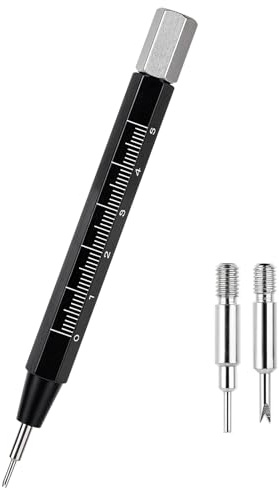 Apausvcm Uhrenarmbandreparaturwerkzeug,Federstegwerkzeug Uhrenarmband Werkzeug,Uhrenwerkzeug Armband mit Lineal,Reparatur Hebel für Uhrenzeiger,zum Einstellen Entfernen Ersetzen von Uhrenarmbändern