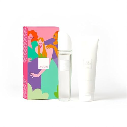 Avon Pur Blanca Eau de Toilette, 50ml Gift Set with Body Lotion, Floral Fragrance