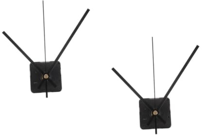 OSALADI 2 Juegos Movimiento De Reloj Relojes De Alarma Junto a La Cama Junta Despertador Amanecer Mecanismo Maquina De Reloj Moderno Reloj De Pared Radiocontrolado Black El Plastico