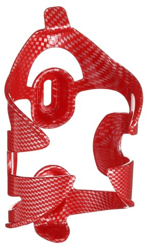 sourcing map Bike Water Bottle Holder Lightweight Plastic Universal Bicycle Bottle Cages Cycling Cup Holder for MTB Mountain Road Gravel, Red