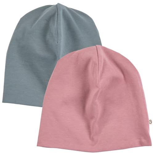 müsli Beanie 2er-Pack Nostalgia Rose/Stormy Blue, 116/122