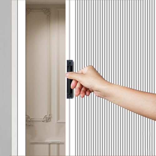 Dailify Porta a Soffietto Porta a Fisarmonica Pieghevole per Interni Senza Trapano, Divisori Pieghevoli con Maniglia, Cancello a Fisarmonica in Tessuto Non Tessuto per Armadio(23x39in (58.5x100cm))