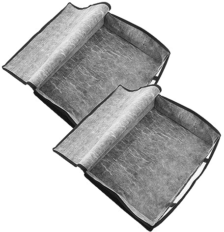 Sosoport 2 pezzi Borsa per Abbigliamento Pieghevole da Sottoletto da Contenitori Non per Organizzazione e Stoccaggio Vestiti Lavabile e Resistente