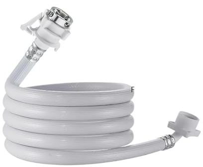 Tubo di ingresso dell'acqua for lavatrice da 2 m, tubo for lavatrice for il riempimento dell'acqua, tubo flessibile for lavatrice, collegamento di ingresso dell'acqua portatile(3.0/3M)