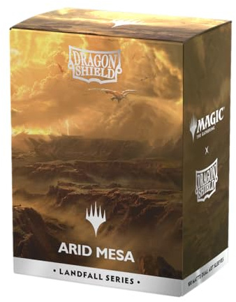 Dragon Shield | Matte Dual Art Sleeves | 100 CT - Smooth & Tough Premium TCG Sleeves | Compatible with Pokemon, Flesh & Blood, One Piece & Magic The Gathering | Arid Mesa