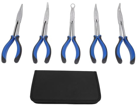 Klanata lång räckvidd tång set - 5 bit 11 tum professionell ståltång med ergonomiska grepp för smala utrymmen