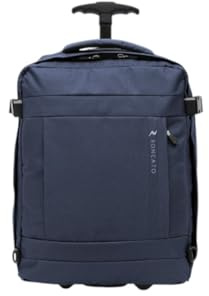 R Roncato Zaino Trolley linea CLEVER per voli low cost misura EasyJet 45x35x20 cm (Blu scuro)