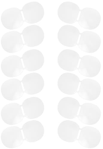 CIYODO 12 Fundas De Seguridad para Palas De Tenis De Mesa, Película Protectora para Superficie De Raqueta, Película De Repuesto para Raqueta De Tenis De Mesa, PVC Transparente.
