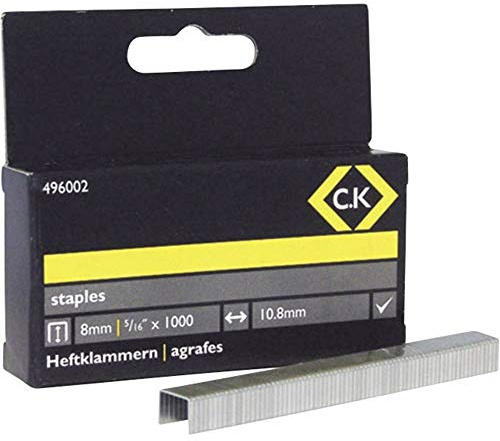 Unbekannt Tackerklammern 1000 St. 496002 Abmessungen (L x B) 8mm x 10.5mm, 8 mm x 10.5 mm, (L x B) 8 mm x 10.5 mm