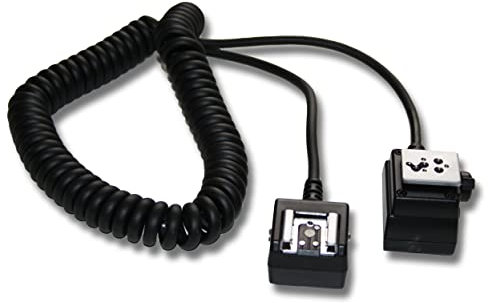 vhbw TTL Blitzkabel kompatibel mit Nikon D300, D200, D40, D300s, D5100, D100, D4, D3200, D3, D3X Kamera, Blitzgerät - Synchronkabel, 150cm