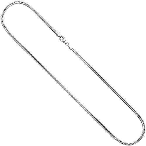 Jobo Damen Fuchsschwanz-Kette aus 925 Sterling Silber 2,5 mm 45 cm