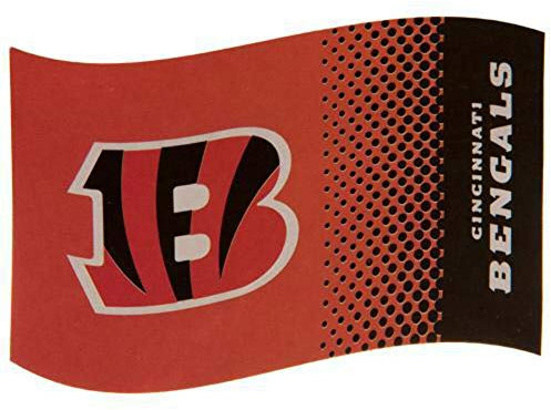 HDmirrorR Forever Collectibles Cincinnati Bengals Fanflag 152 cm x 92 cm Orange Rechteckig