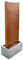 KÖHKO® Wasserwand ca. 97 cm Kombination aus Corten- und Edelstahl Wasserspiel mit LED-Beleuchtung
