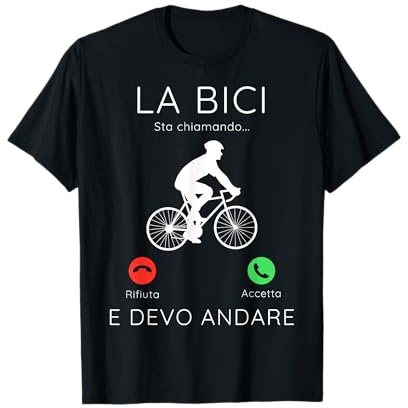 La Bici sta chiamando regalo per ciclista MTB bicicletta Maglietta