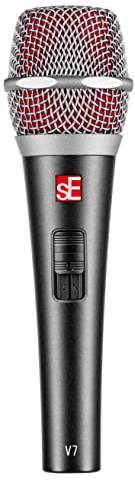 sE Electronics V7 Switch Supercardioid dynamisk handhållen sångmikrofon handhållen supercardioid dynamisk mikrofon med integrerat stötfäste och intern vindruta
