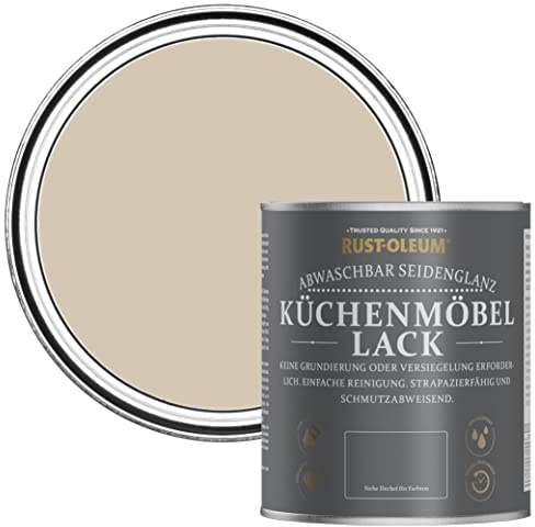 Rust-Oleum Light Brown Scrubbable Kitchen Cupboard Paint in Satin Finish - Butterscotch 750ml