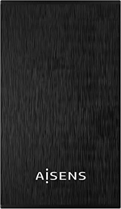 AISENS - ASE-2523B - Boîtier Externe pour Disque Dur 2,5 SATA A USB 2.0/USB 3.0/USB3.1 GEN1, Noir