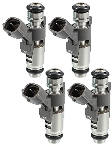 A ABSOPRO Lot de 4 injecteurs de carburant de voiture IPM012 9648148580 1984F4 pour CITROEN C4 Coupé/Hatchback 1.4 16V 2004-2011 pour PEUGEOT 307 206 Hatchback 1.4 16V 2003-2007