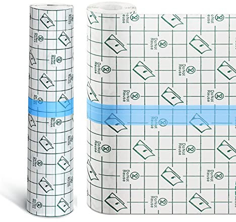 Dyroe Vendaje Impermeable para Tatuajes 15 cm x 1m 2pcs, Cinta Adhesiva para Heridas, Película Transparente Anti-alérgica