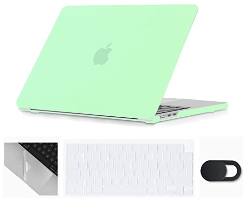 Se7enline for Macbook Air 15 inch Case 2026-2023 M5 M4 M3 M2,Matte Black | 4 in 1 Laptop Case,Keyboard Cover,Trackpad Protector,Webcam Cover,Full Protection Slim Lightweight for Travel Daily Use