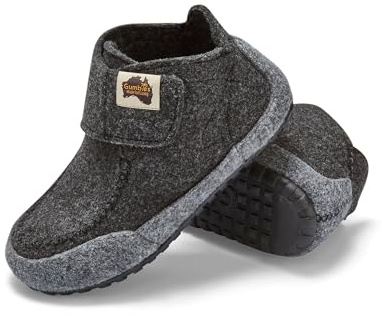 Gumbies Quokka Indoor & Outdoor Slippers, Easy Slip On House Booties with Recycled Materials, Ideas for Gift Giving for Men & Women, Charcoal & Grey, UK 8