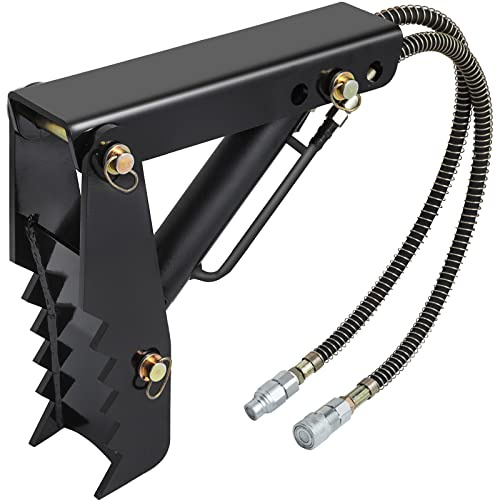 VEVOR Pouce de pelle rétro hydraulique, 45,7 cm d'épaisseur, pouce de pelle robuste, fixations de pouce soudées acier noir avec cylindre hydraulique, pouce hydraulique mécanique pour pelle rétro pelle