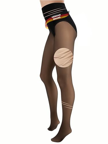 TONEST Collant effect transparent 80DEN - Collant Chaud Femme - Hiver - Polaire Sculptant Ventre plat - OekoTex 100-1100-TS (S)