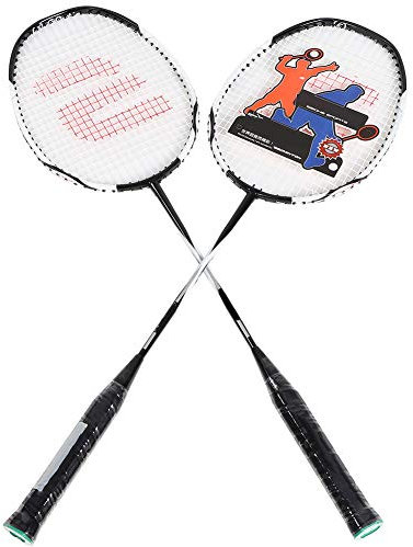 HELEVIA Schläger-Badminton-Schläger-Abdeckung, 70 X 25 X 3 Carbon-Aluminium-Legierung, Badminton-Schläger, Fitnessball, Trainingsschläger