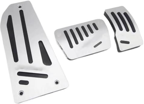 Edelstahl Pedale Kappen Für Mitsubishi Für Outlander EX Für ASX Für Evolution Für Grandis Für Mirage L200 Für Xpander Kreuz Auto Pedal Auto Zubehör Bremse Fußstütze Pedale(AT 3pcs)