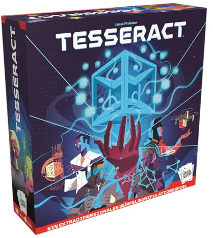 Smirk & Laughter Games, Tesseract, Herausforderndes Kennerspiel, Deutsch | Kooperatives Würfelmanipulationsspiel für 1-4 Spieler, 60-90 Minuten, Brettspiel ab 14 Jahren